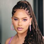 Small Long Braids with Ends Curled