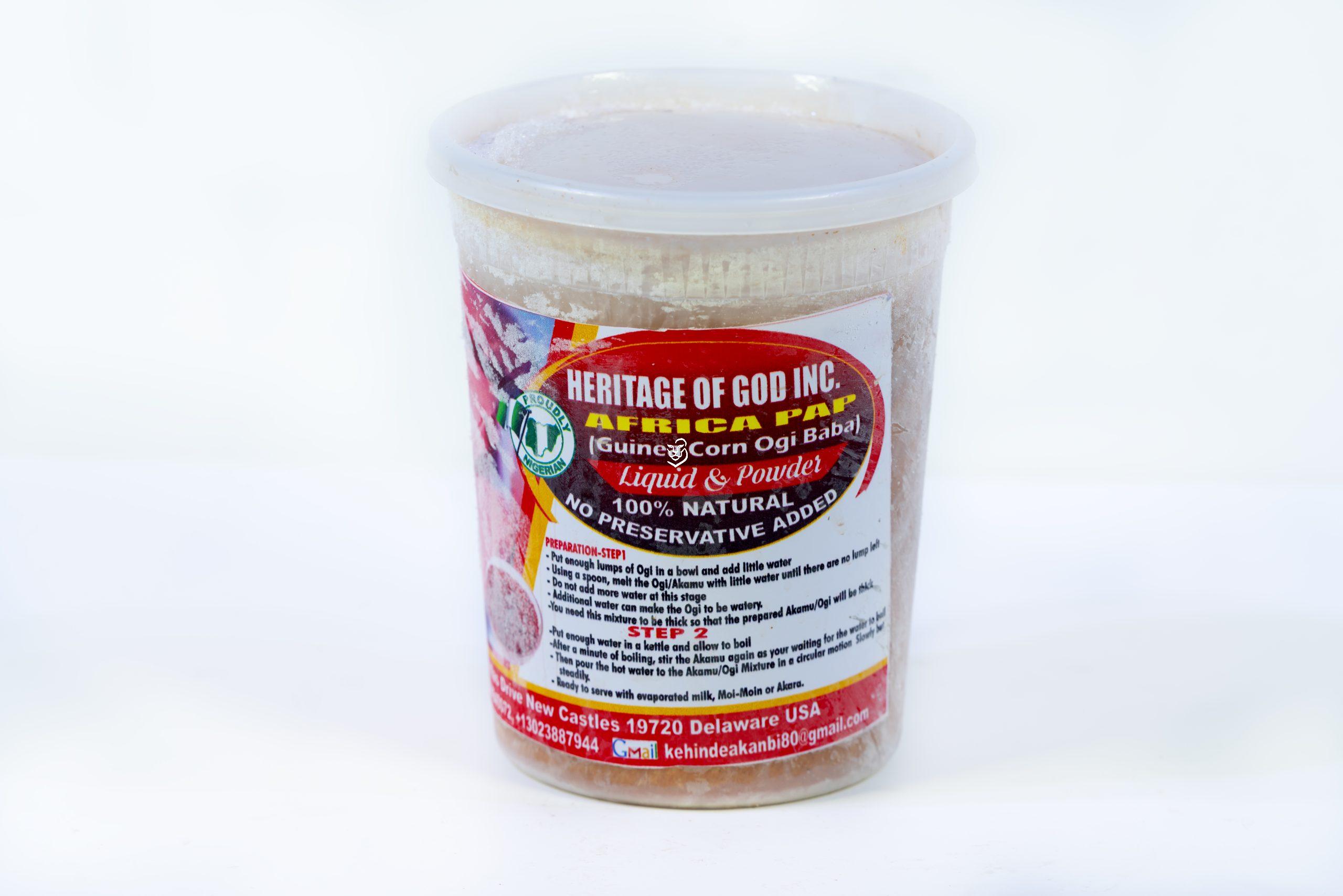 FRESH GUINEA CORN PAP