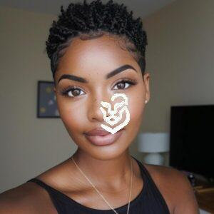 Back braid overlooked short hair