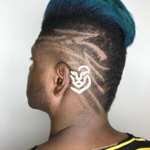 Blue Hair + Pompadour