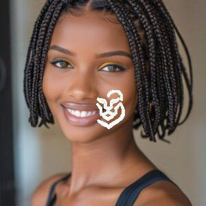 Dutch braids on short hair