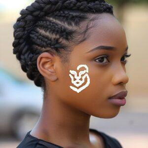 French braid retro Mohawk