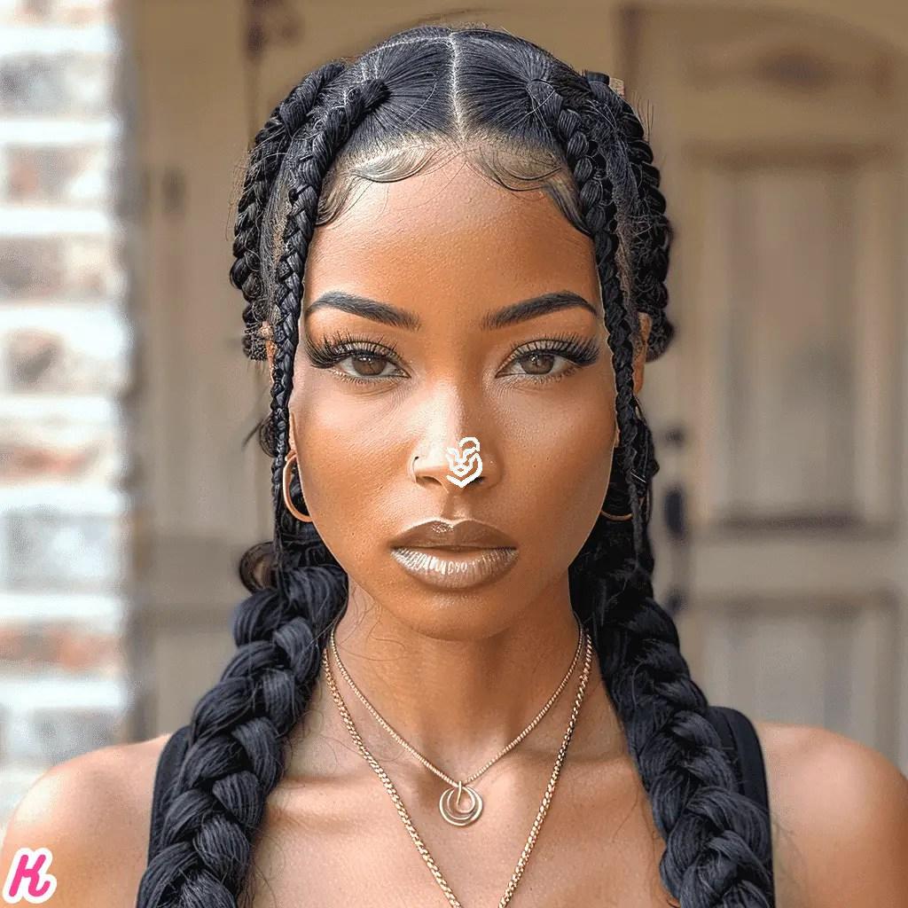Jumbo Feed In Braids
