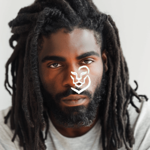 Long Curly Dreadlocks with Beard
