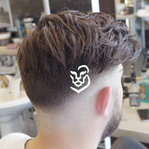 Low Bald Fade With Messy Long Hair On Top