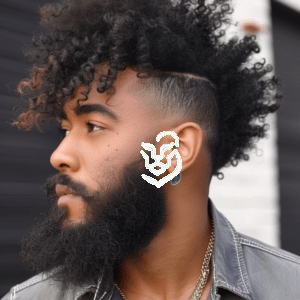 Medium Curly Mohawk with Taper
