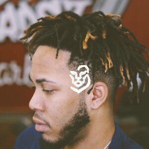 Medium Locs + Mid Fade