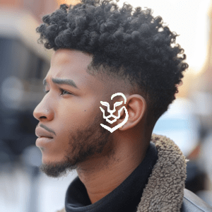 Short Curly Mohawk with Fade