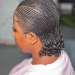 Smooth Micro Cornrow Braids