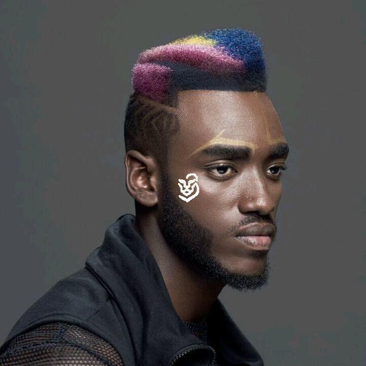 Stepped High Top Fade + Merman Hair Color