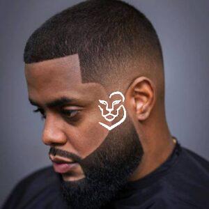 Neat Beard extended on Fade cut