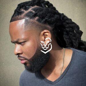 Side fade with Locs in the back