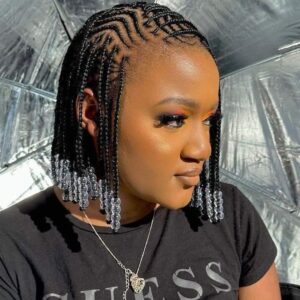 Elegant fulani braids