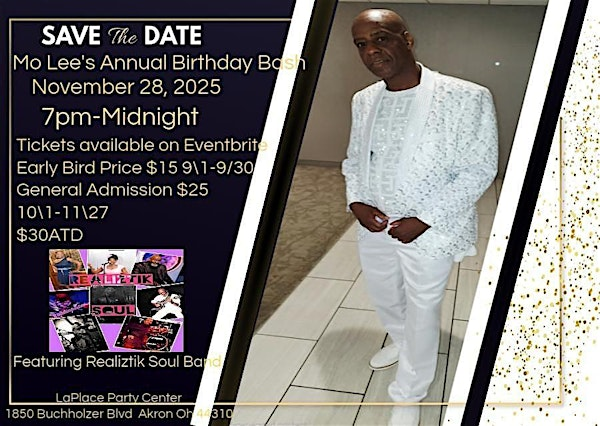 Mo Lee's Annual Birthday Bash "The Black and White Affair"