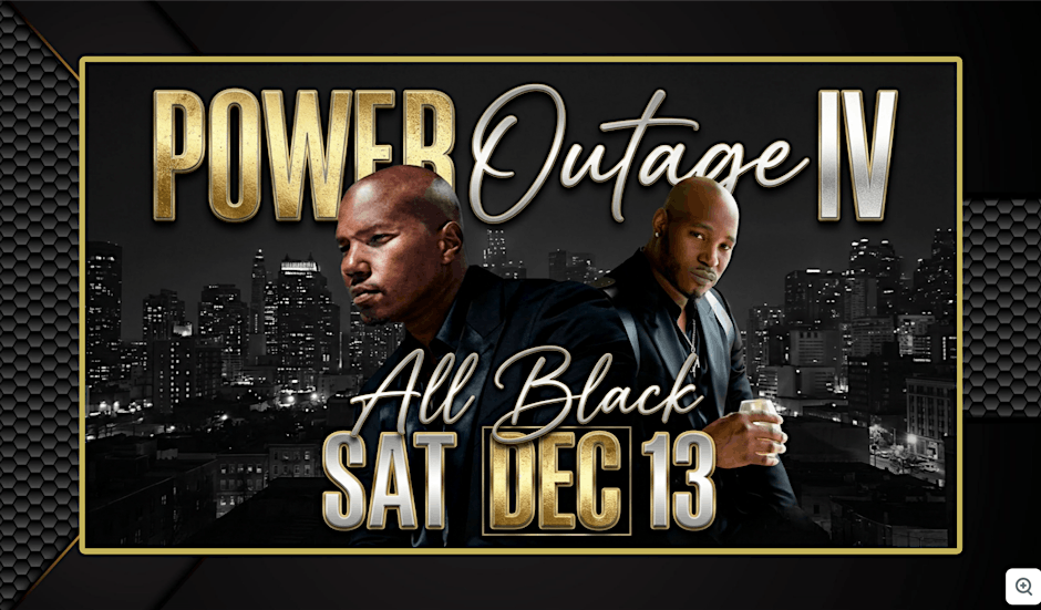 POWER OUTAGE ALL BLACK SAGITTARIUS EVENT