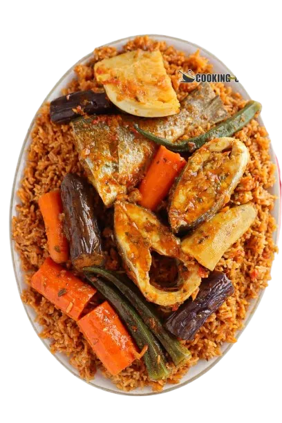 Thieboudienne (Djollof Rice) with Fish