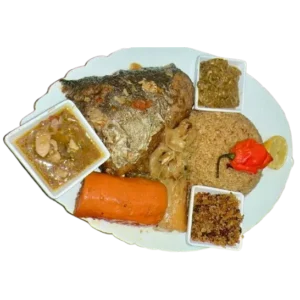 Ceebu Jen(Thieboudienne) Rice with fish